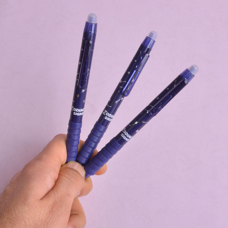 خودکار مدل پاک کن دار طرح گریپ دار بسته 3 عددی