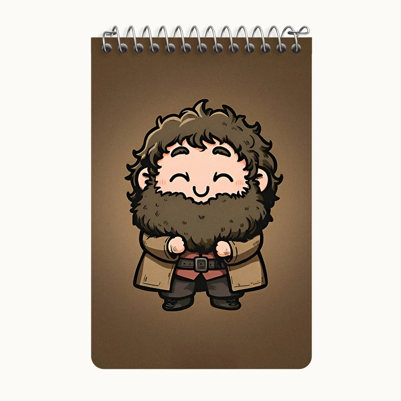 دفتر یادداشت 50 برگ خندالو طرح هاگرید هری پاتر (Harry Potter) کد F9399
