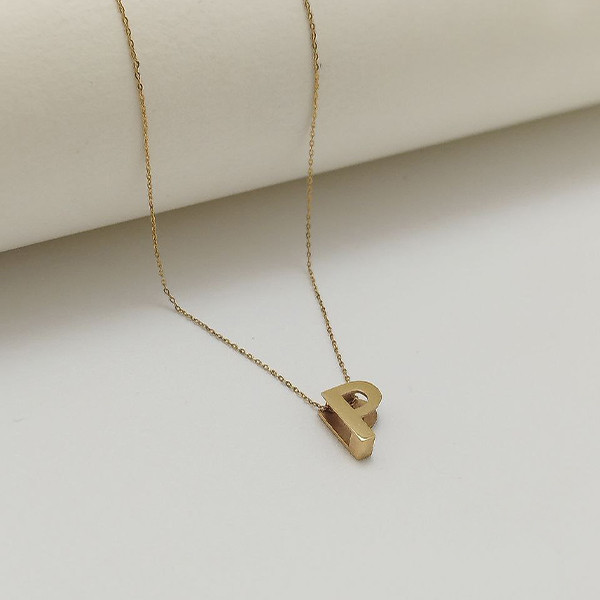 آویز گردنبند طلا 18 عیار زنانه گنجینه هنر خوش نشین مدل حرف P آویز گردنبند طلا 18 عیار زنانه گنجینه هنر خوش نشین مدل حرف P