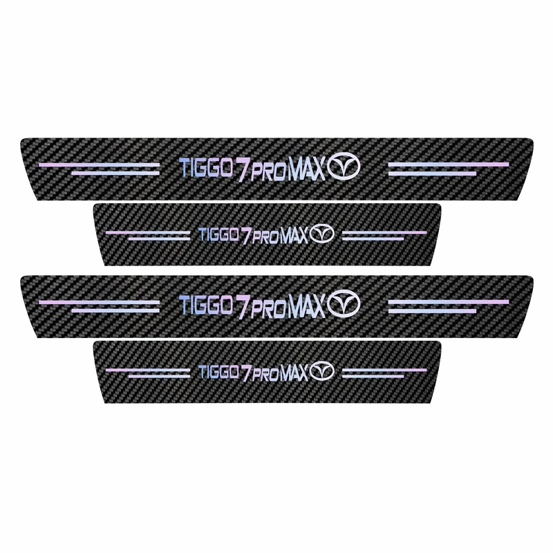 برچسب پارکابی خودرو سولگی مدل کربن کد J33 مناسب برای تیگو 7 پرو مکس بسته 4 عددی