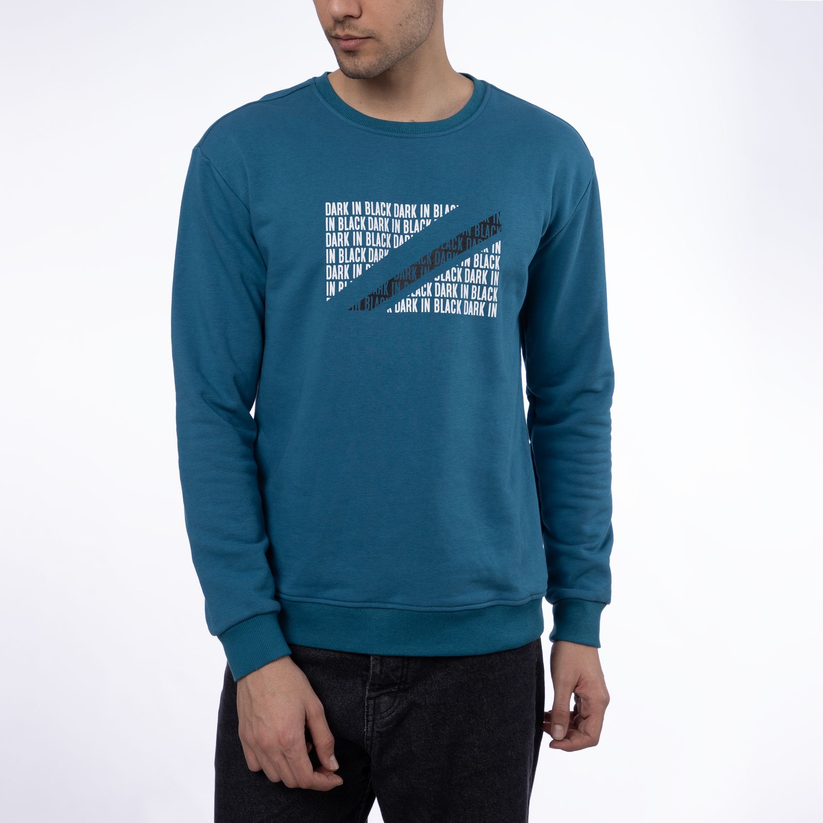 سویشرت مردانه ایزی دو مدل 8180 رنگ آبی -  - 2