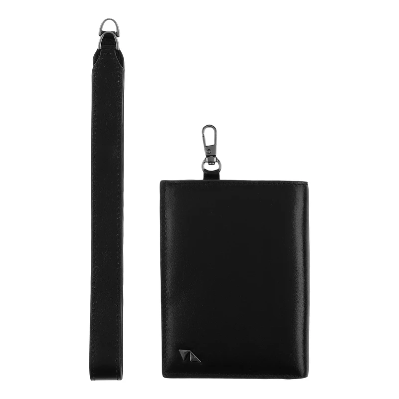 کیف پول چرم مشهد مدل D5567-001-01 به همراه بند دستی