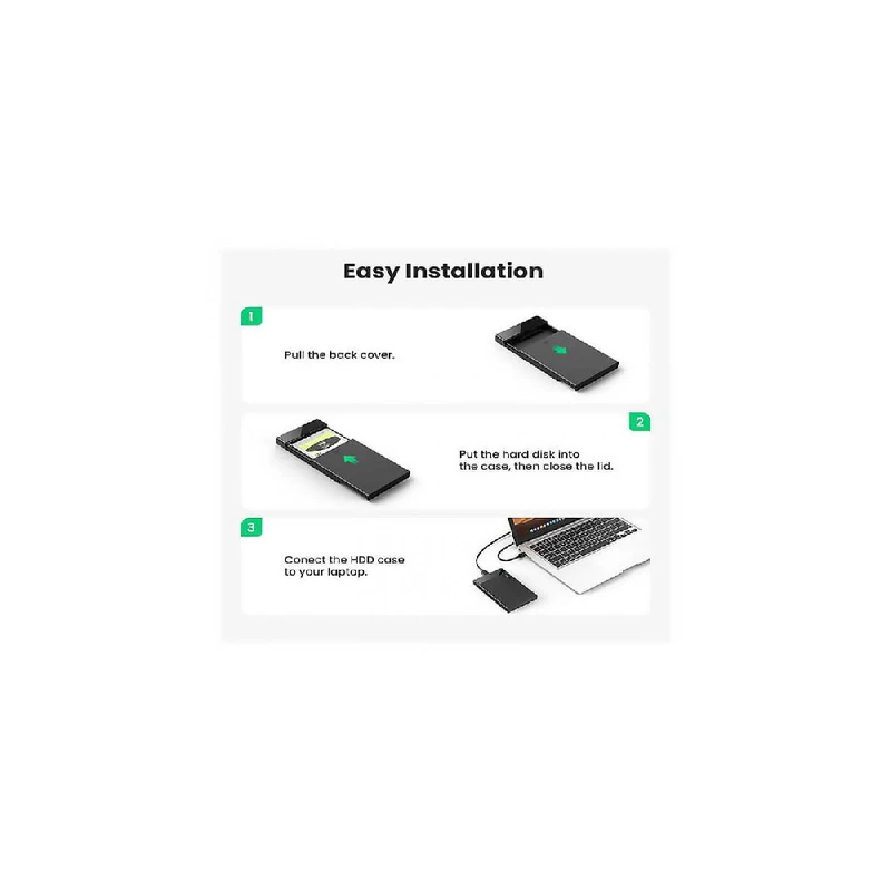 عکس شماره 4 : باکس تبدیل sata به usb3.1 یوگرین مدل us221-30848