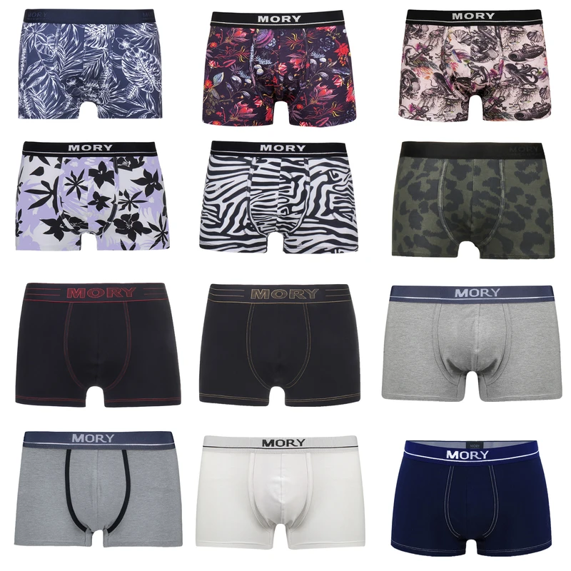 شورت ترانک مردانه موری مدل 022 بسته 12 عددی