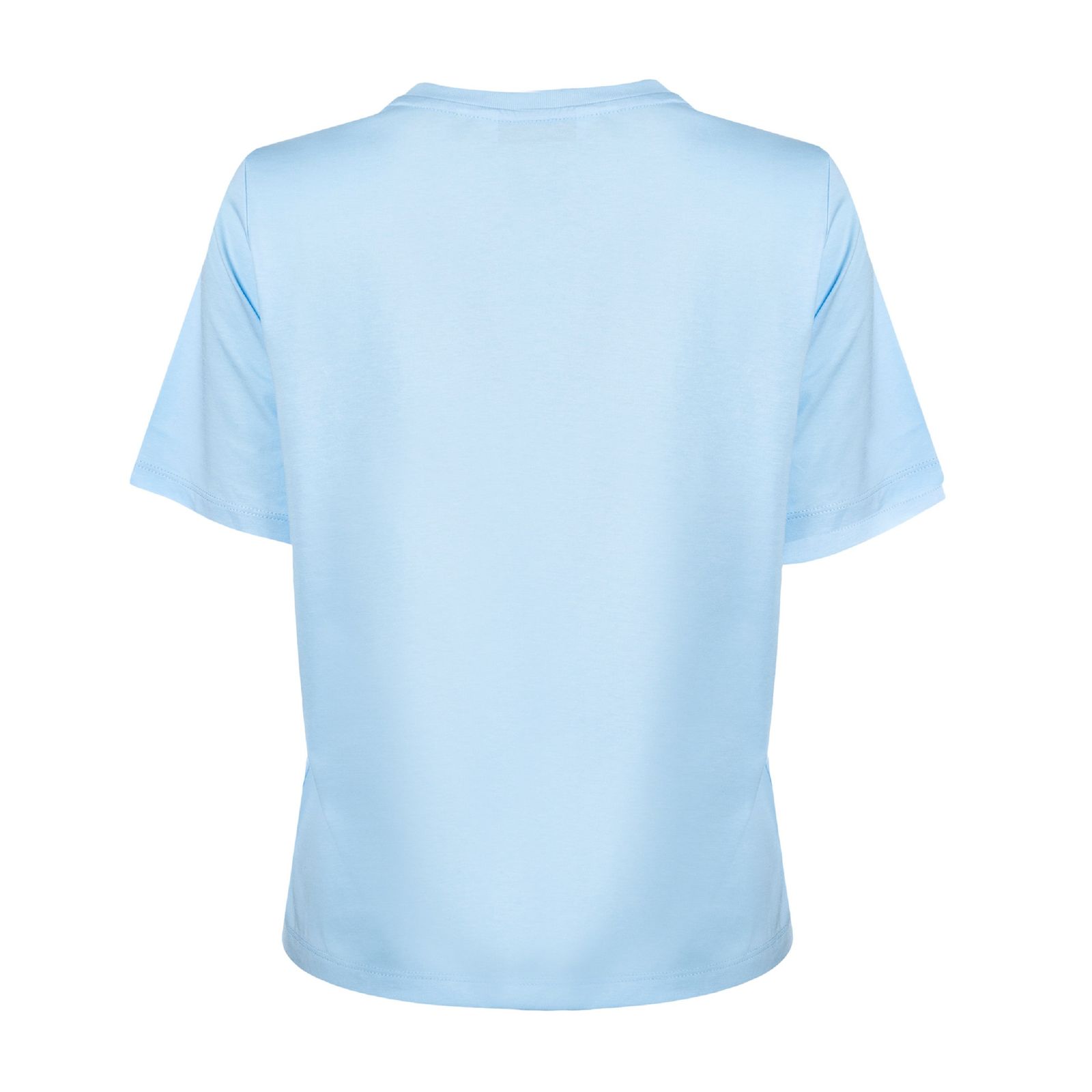 تی شرت آستین کوتاه زنانه جین وست مدل گردنبنددار کد 1551301 رنگ آبی -  - 2