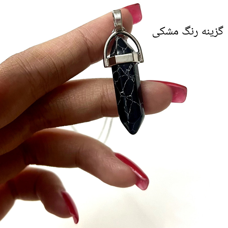 گردنبند زنانه مدل چاکرا سنگ مرمر گردنبند زنانه مدل چاکرا سنگ مرمر
