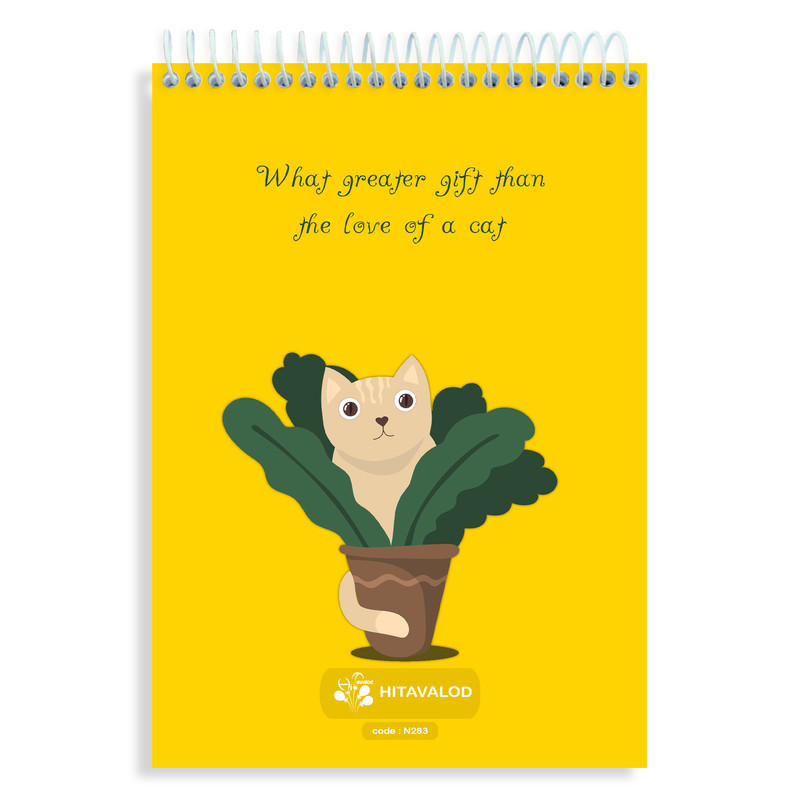  دفتر نقاشی 60 برگ های تولد مدل گربه کد N283 