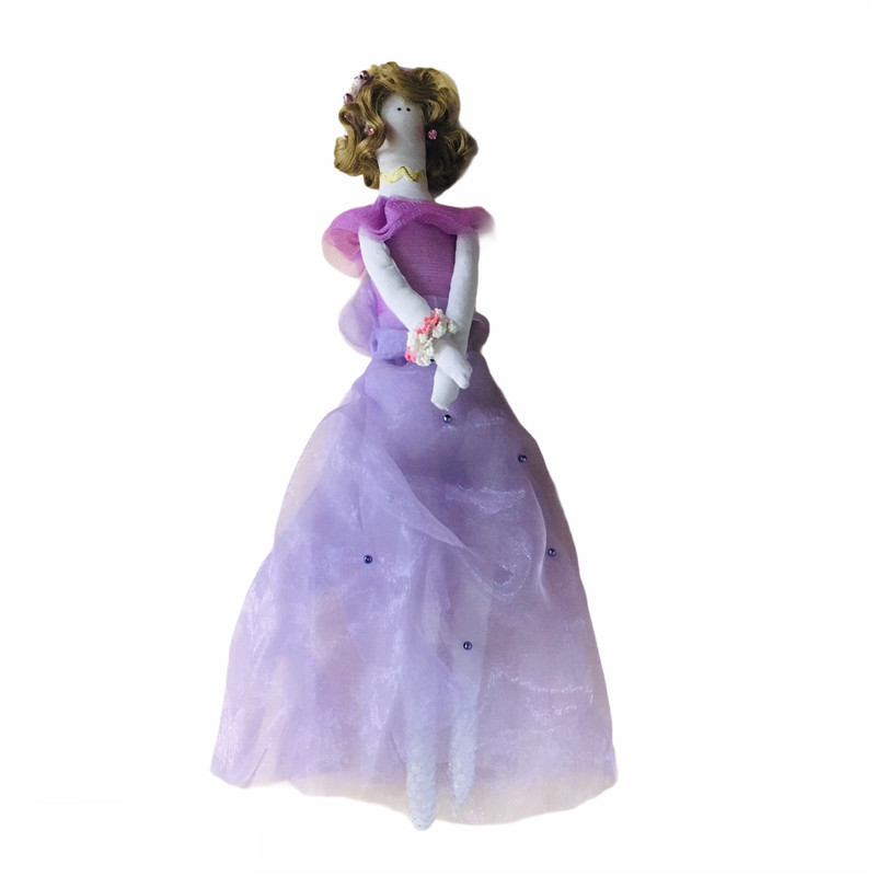 عروسک مدل تیلدا طرح مروارید کد ۰۹ ارتفاع ۴۰ سانتی متر