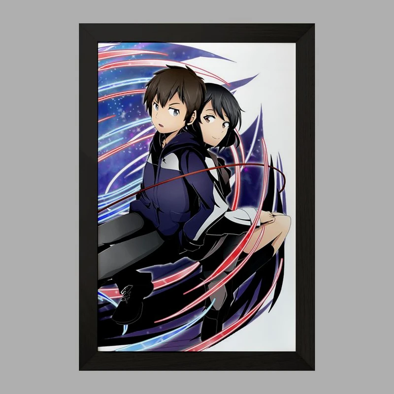 تابلو خندالو مدل تاکی تاچیبانا و میتسویا میامیزو انیمه یورنیم Your Name  کد 16282