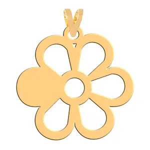 آویز گردنبند طلا 18 عیار زنانه فرشته مدل گل WNL-000249