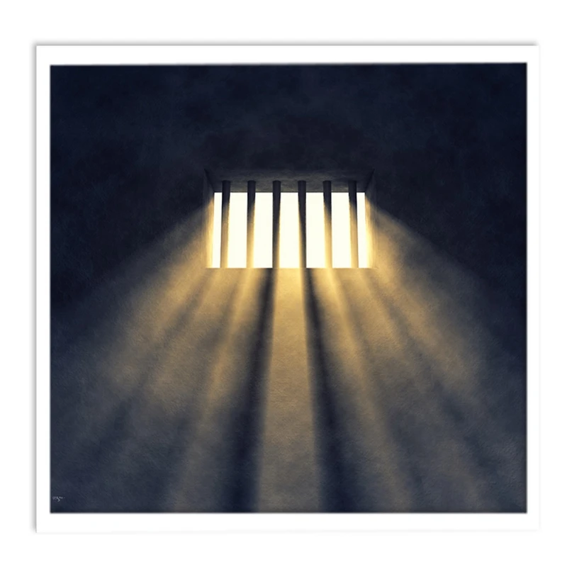 تابلو نوری بکلیت طرح پنجره و روزنه نور مدل W-S889