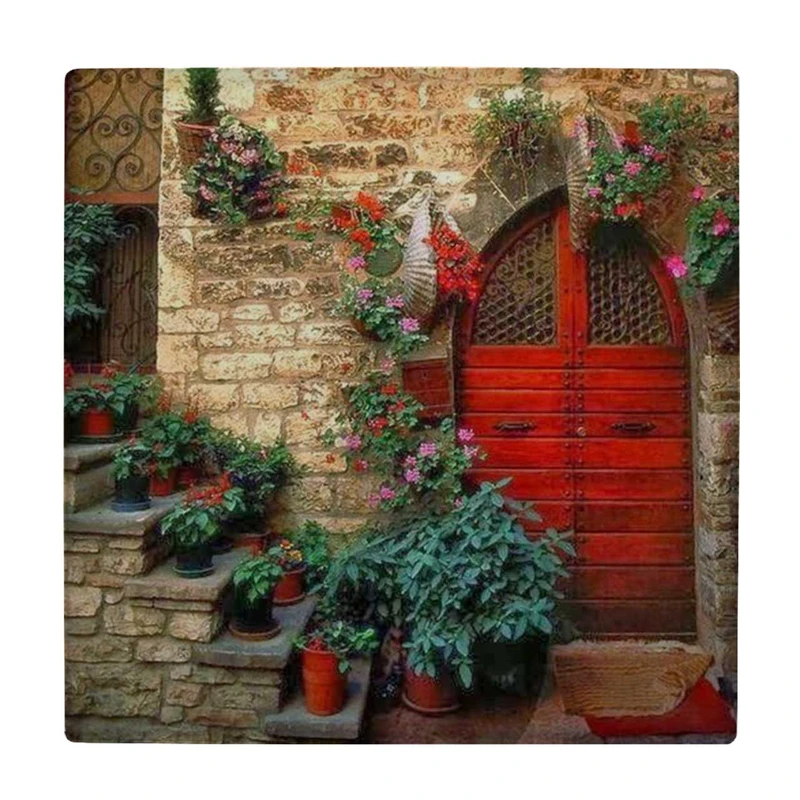 زیر لیوانی طرح خانه مدیترانه ای کد    3285765_776