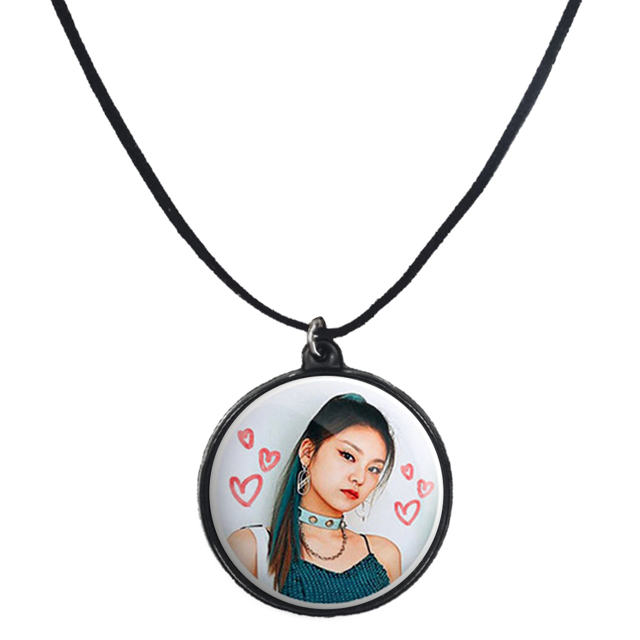 گردنبند پرمانه طرح گروه موسیقی ایتزی کد pmb.3267 مدل دو طرفه