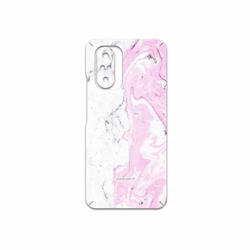 برچسب پوششی ماهوت مدل Blanco-Pink-Marble مناسب برای گوشی موبایل شیائومی Poco F3 5G