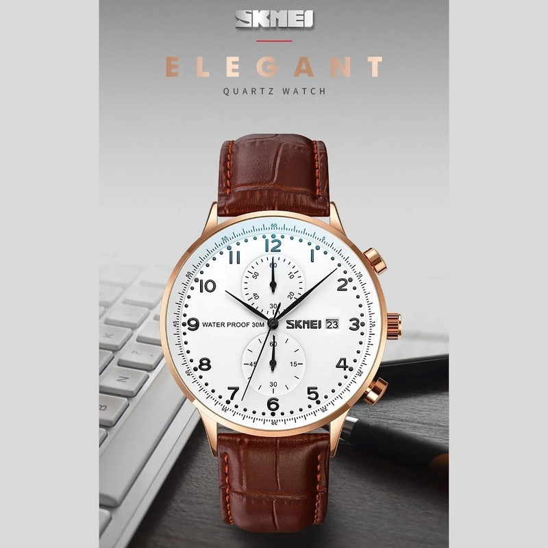 ساعت مچی عقربه‌ای مردانه اسکمی مدل 9301RGW