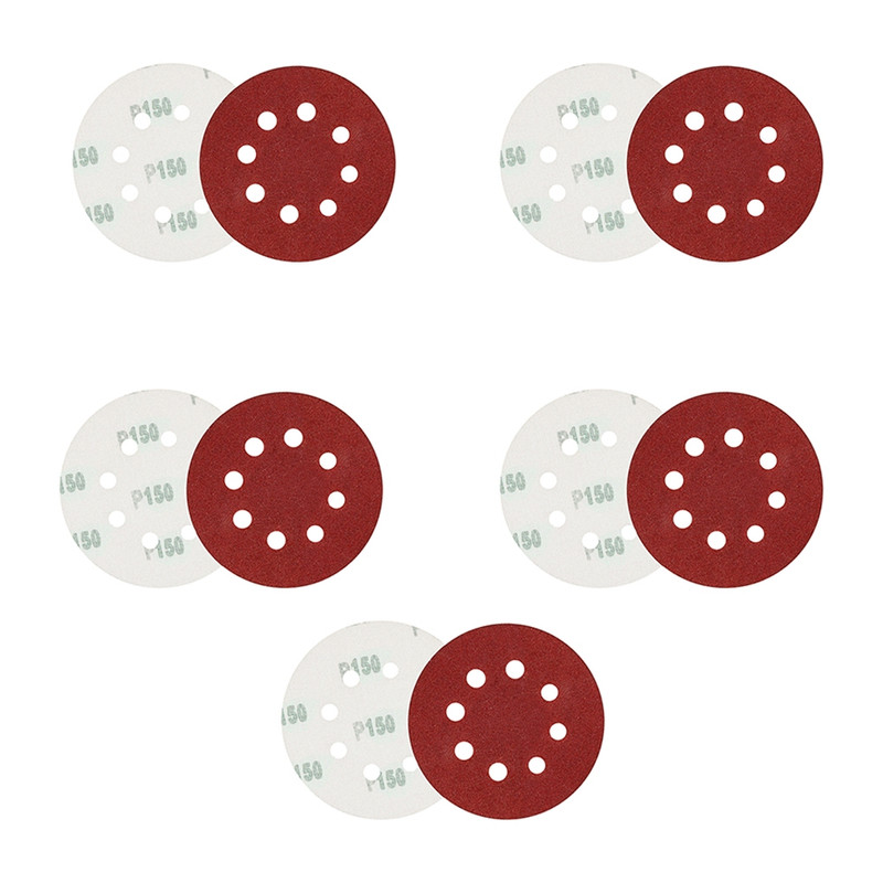 سنباده پشت کرکی مدل P150 _125mm مجموعه 10 عددی