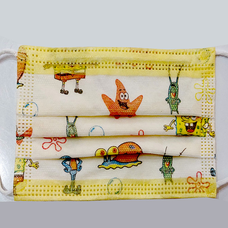 ماسک تنفسی کودک دکتر ماسک مدل کارتونی  بسته 50 عددی