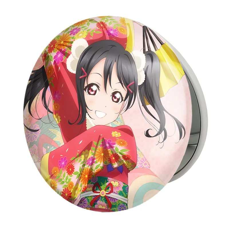 آینه جیبی خندالو طرح نیکو یازاوا انیمه لاو لایو Love Live مدل تاشو کد 18271 