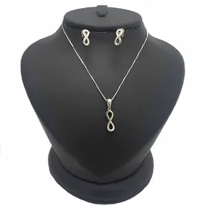 نیم ست نقره زنانه ترمه 1 طرح بی نهایت کد AR32