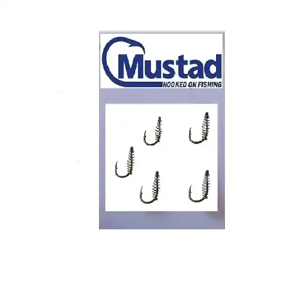 قلاب ماهیگیری موستاد مدل فنردار سایز 1 بسته 5 عددی