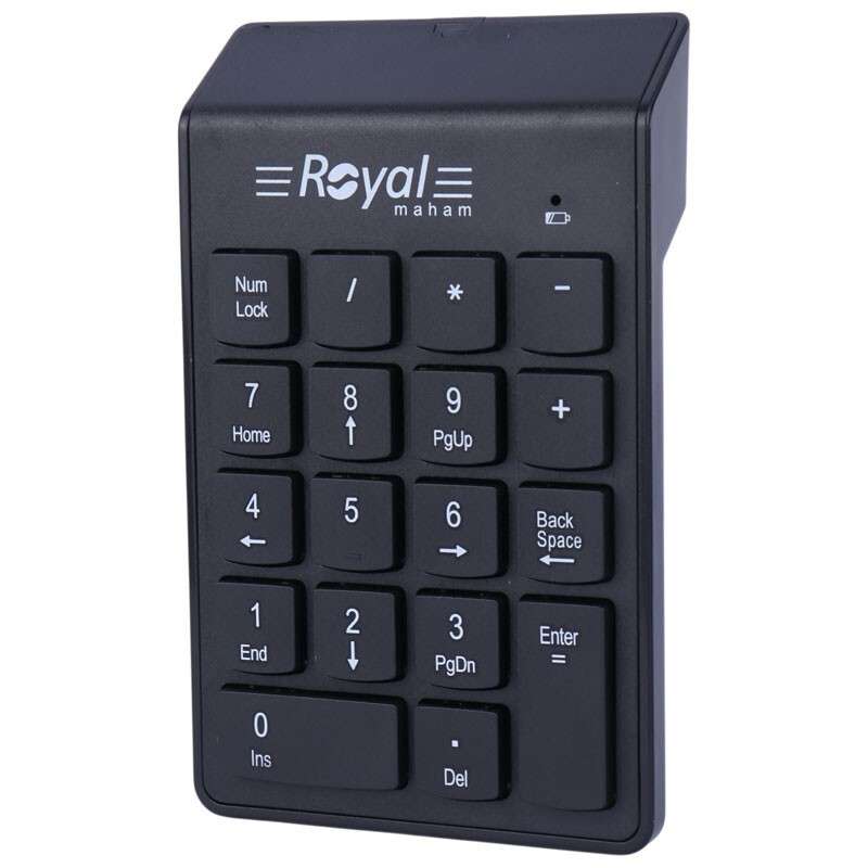 کیبورد بی سیم اعداد رویال مدل RK2100 کیبورد بی سیم اعداد رویال مدل RK2100