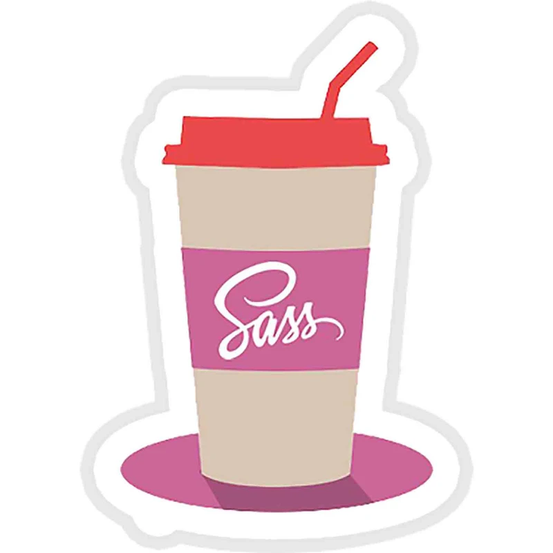 استیکر لپ تاپ طرح Sass کد ST1605
