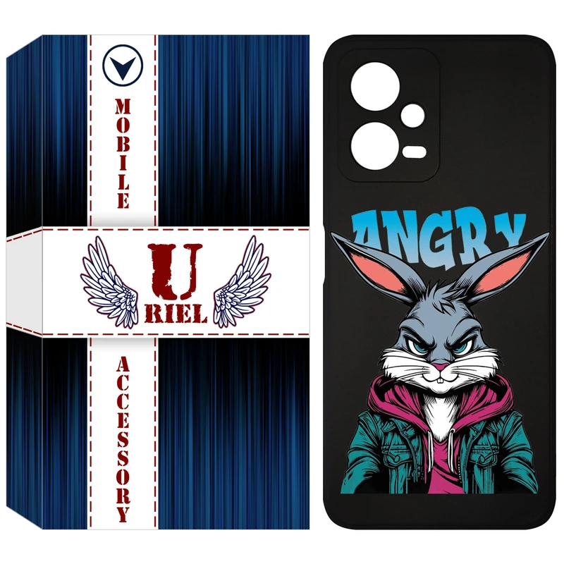 کاور یوریل قاب مدل KSH کد 51 طرح خرگوش مناسب برای گوشی موبایل شیائومی Poco X5 / Redmi Note 12 5G