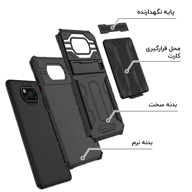 کاور ونزو مدل Hunter مناسب برای گوشی موبایل شیائومی Poco X3 Pro / Poco X3 / Poco X3 NFC