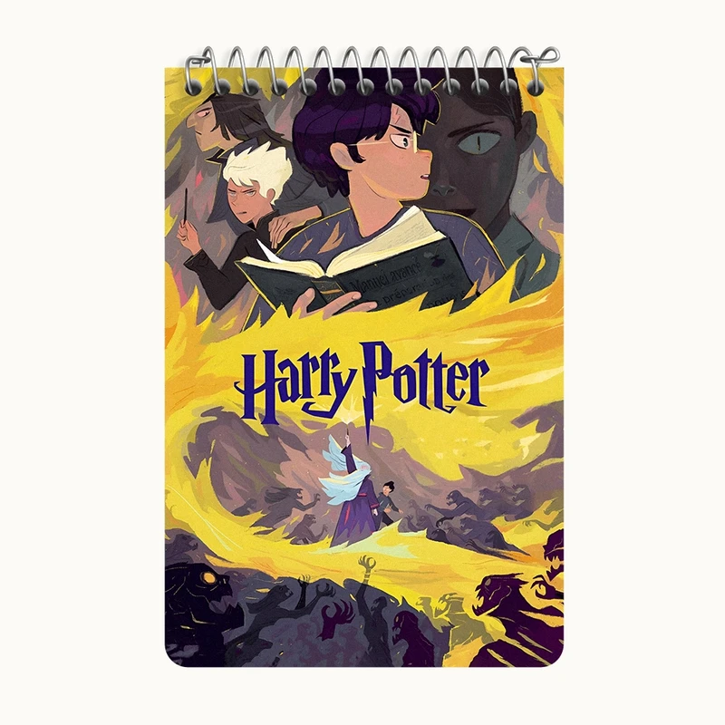 دفتر یادداشت 50 برگ خندالو طرح هری پاتر (Harry Potter) کد F8633