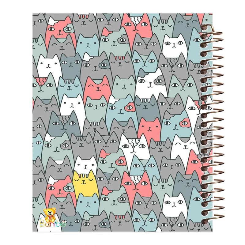 دفتر نقاشی 50 برگ بانیبو مدل گربه  کد 918