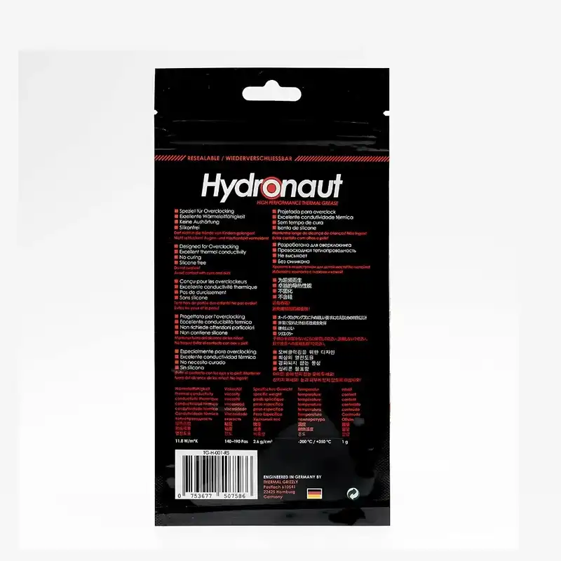 خمیر سیلیکون ترمال گریزلی مدل هیدرونات