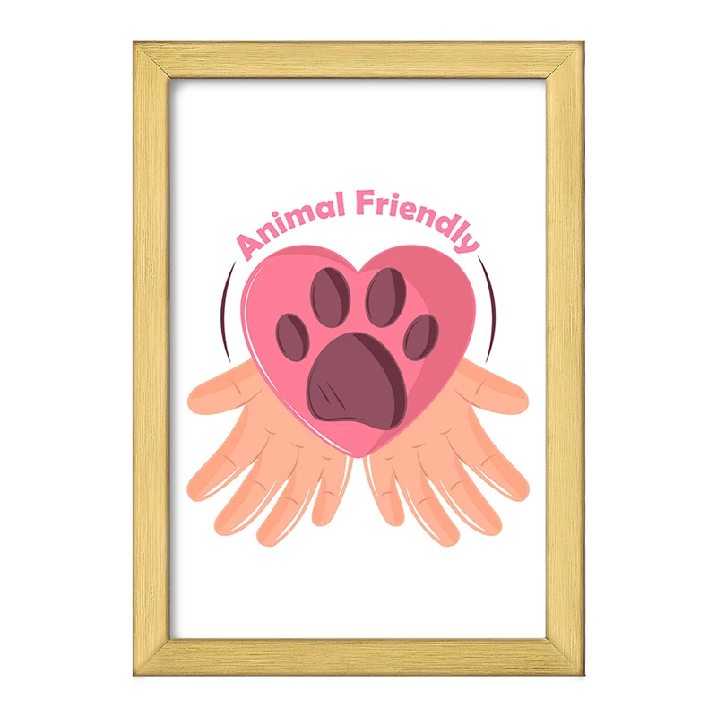 تابلو خندالو طرح حمایت از حیوانات کد 27343