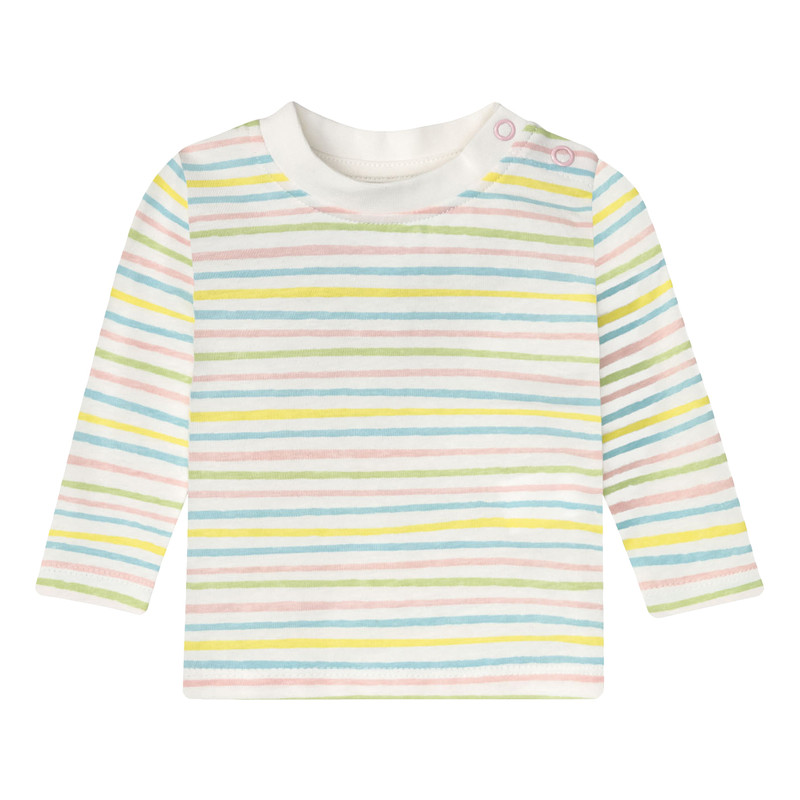 تی شرت آستین بلند نوزادی لوپیلو مدل راه راه کد 8983