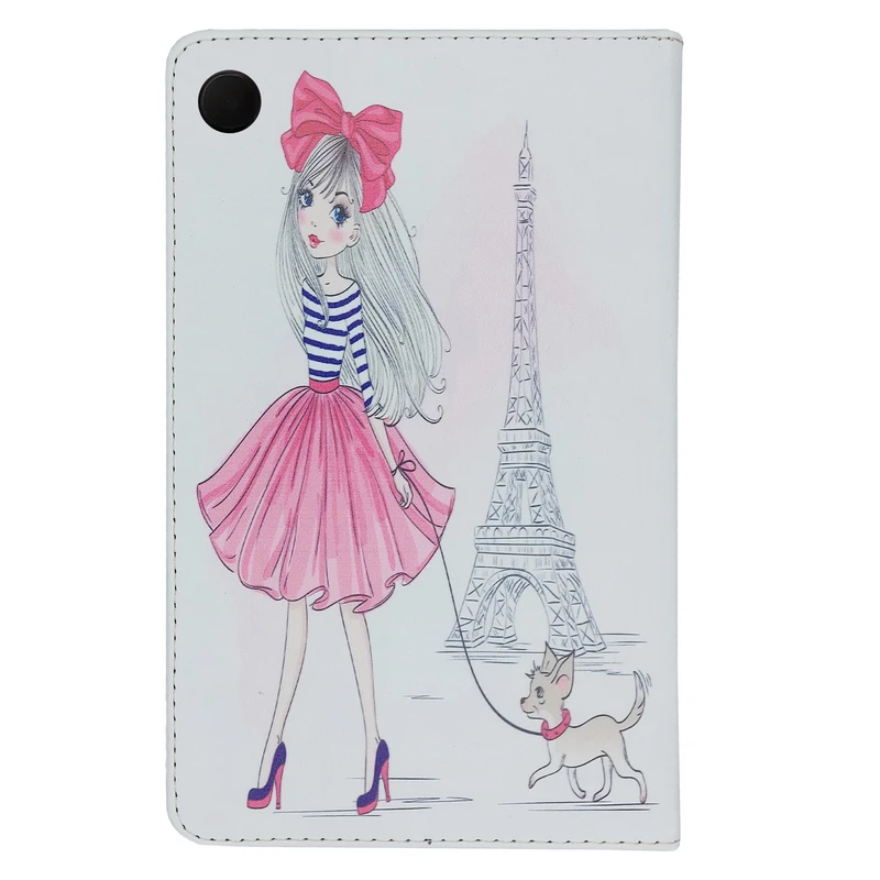 کیف کلاسوری طرح دختر رمانتیک کد TB396 مناسب برای تبلت سامسونگ Galaxy Tab A9 / X115