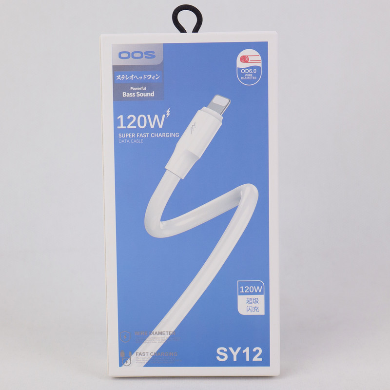 کابل تبدیل USB به لایتینگ مدل SY12 طول 1 متر