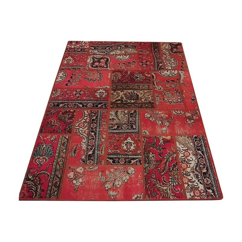 کلاژ فرش دستبافت سه متری مدل چهل تکه کد N.K.P.CO.C40