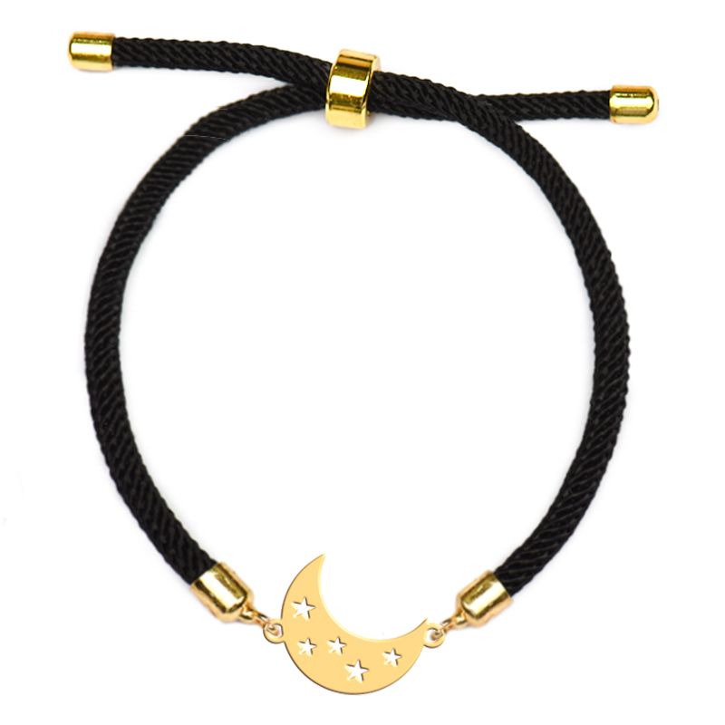 دستبند طلا 18 عیار زنانه فرشته مدل ماه WBLAB-000011 -  - 1