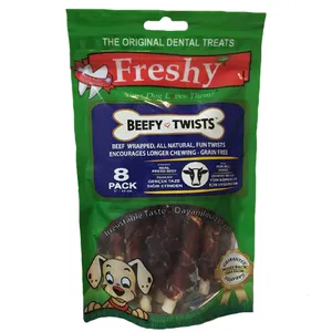 غذای تشویقی سگ فرشی مدل Beefy Twists بسته 8 عددی