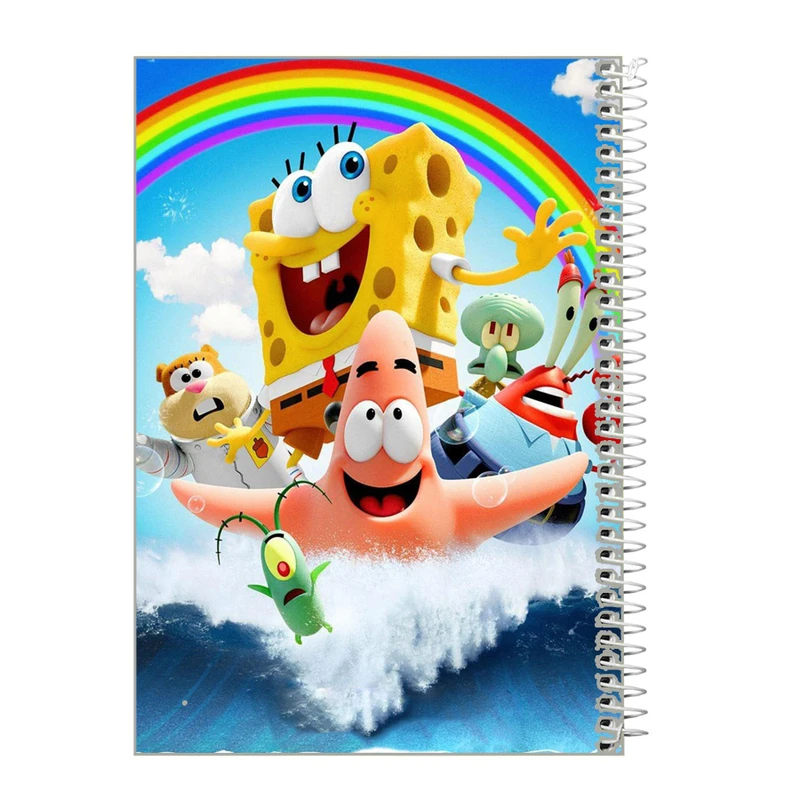دفتر مشق 50 برگ طرح باب اسفنجی کد m383