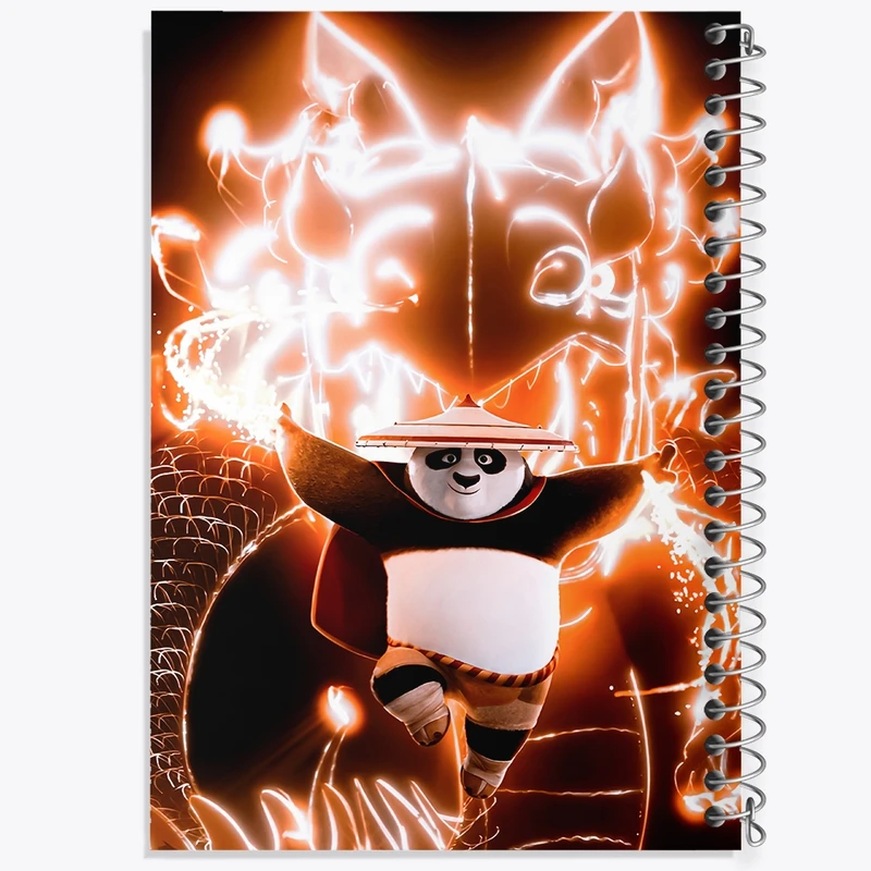 دفتر مشق 50 برگ خندالو طرح پاندای کونگ فوکار کد F1564