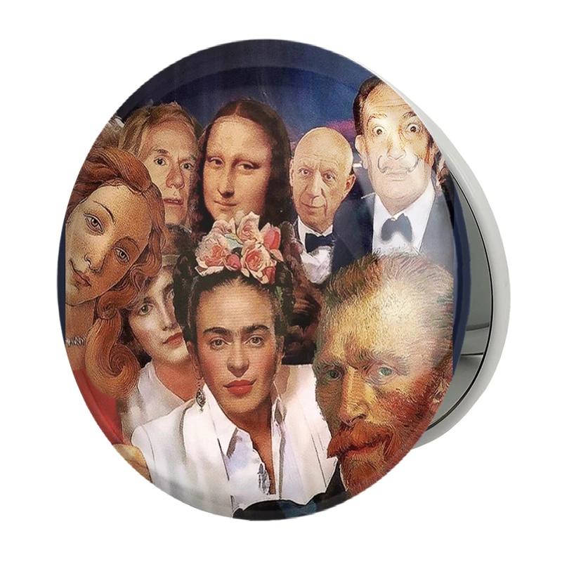 آینه جیبی خندالو طرح هنرمندان  مدل تاشو کد 23378 