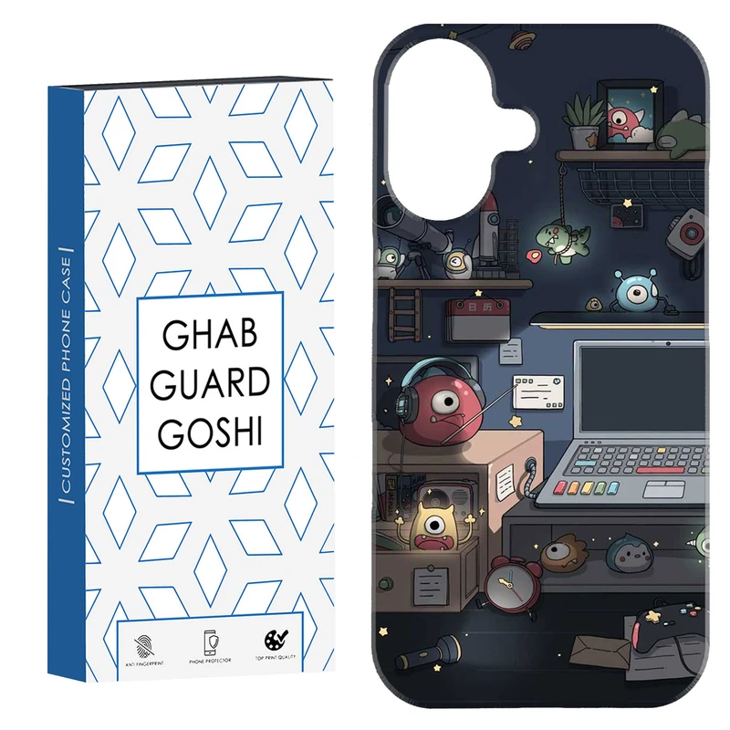 کاور قاب گارد گوشی طرح فانتزی کد Dimo-883 مناسب برای گوشی اپل Iphone 16     