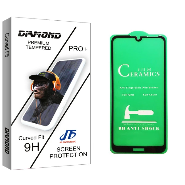 محافظ صفحه نمایش سرامیکی جی اف مدل Diamond glass مناسب برای گوشی موبایل هوآوی Y6 2019