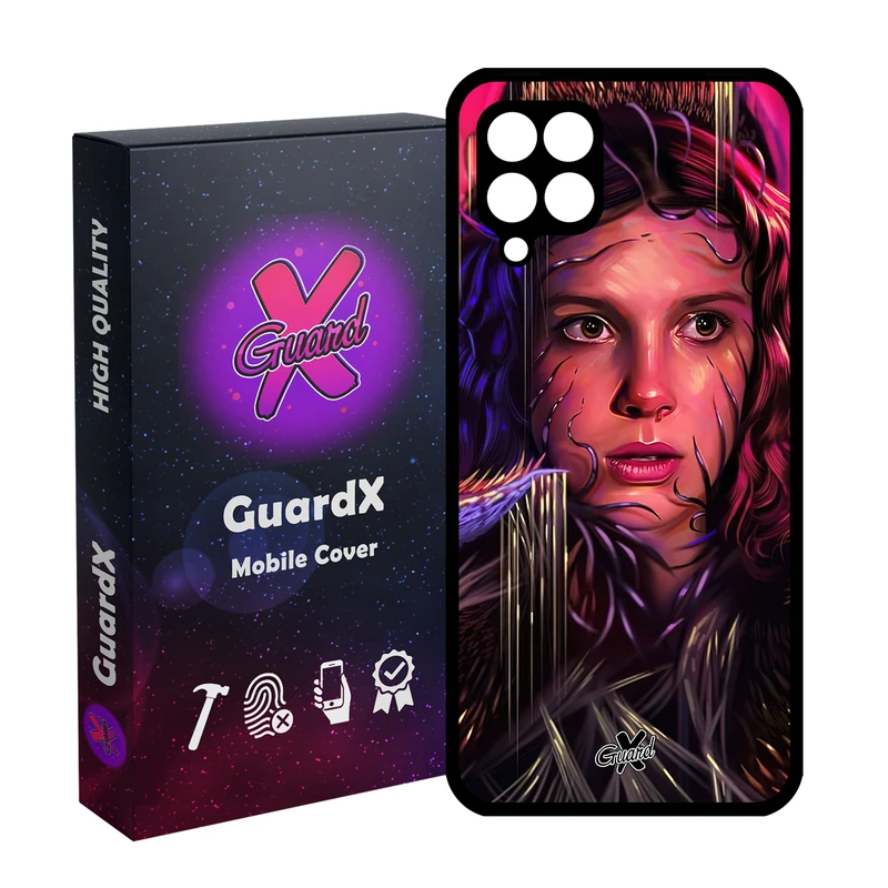 کاور گارد ایکس طرح Stranger Things مدل Glass10462 مناسب برای گوشی موبایل سامسونگ Galaxy A12/M12/F12