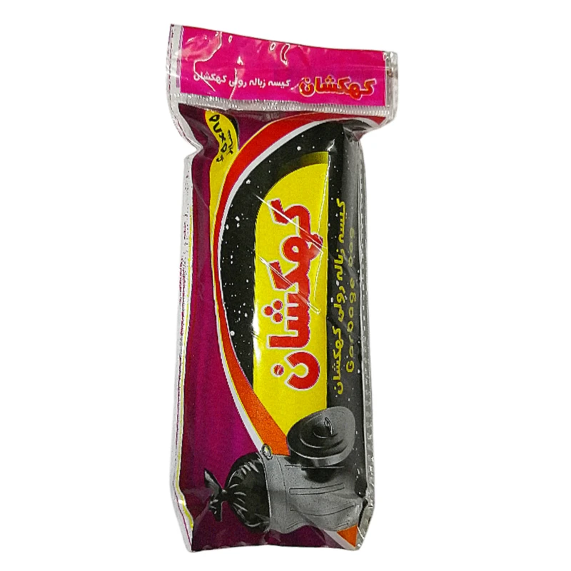 کیسه زباله کهکشان مدل رولی پرفراژ دار رول 15 عددی سایز 80 در 60 