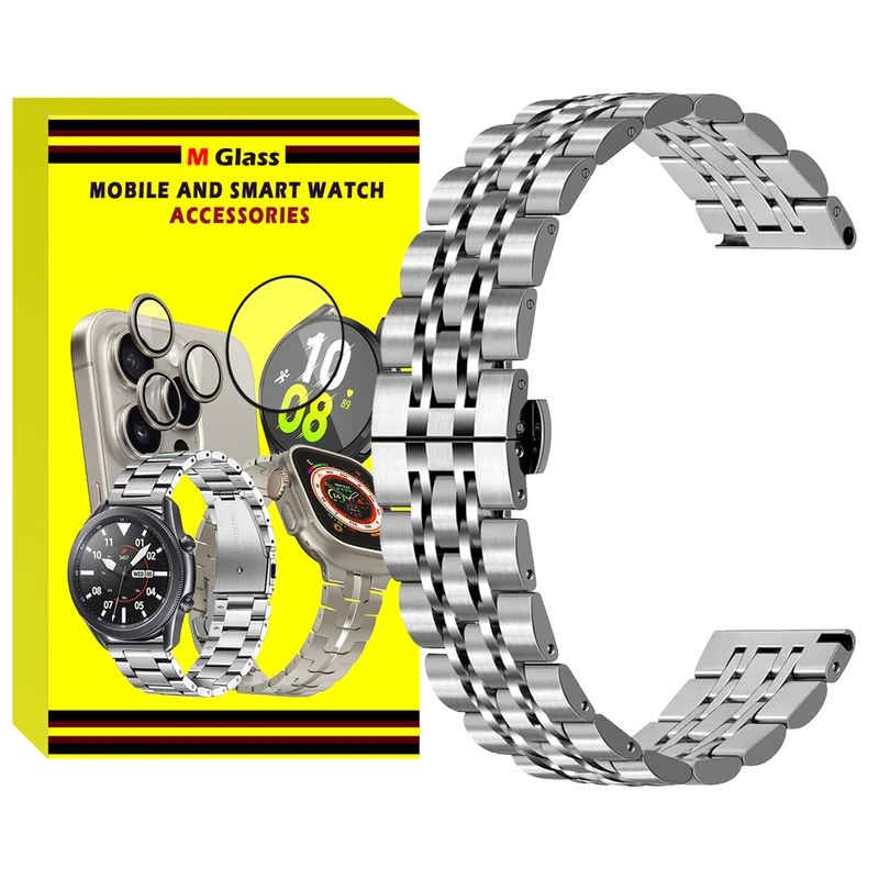 بند ام‌گلس مدل 7Row MG TW مناسب برای ساعت هوشمند شیائومی Redmi Watch 5 Active / Redmi Watch 5 Lite