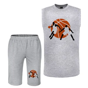 ست تاپ و شلوارک مردانه مدل بسکتبالیست کد BA60 T
