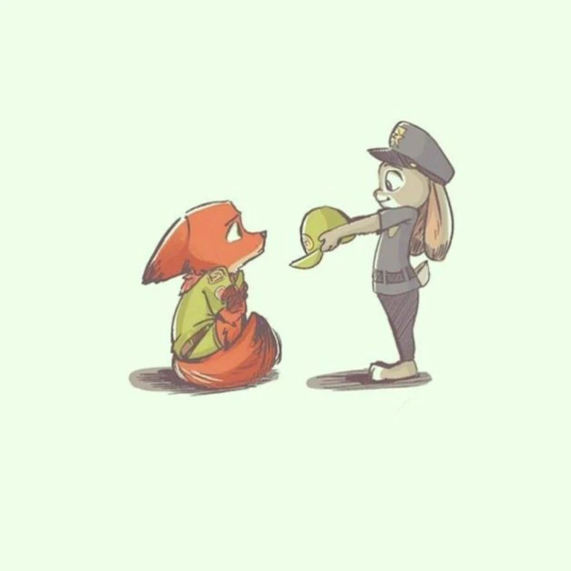 استیکر لپ تاپ و موبایل مدل انیمیشن طرح زوتوپیا Zootopia کد 2939
