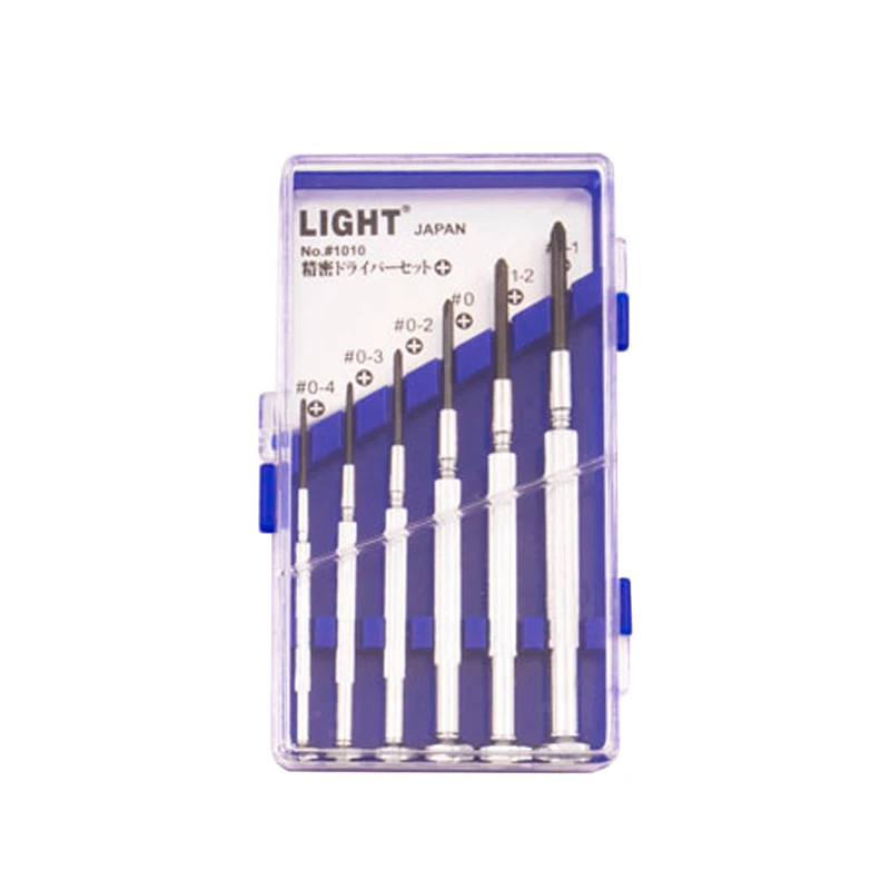 پیچ گوشتی ساعتی چهارسو لایت مدل 1010 مجموعه 6 عددی