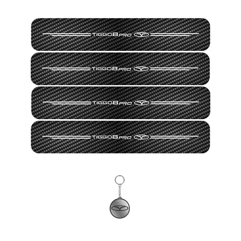 برچسب پارکابی مهدیار طرح کربن کد LCE0034 مناسب برای تیگو 8 پرو مجموعه 4 عددی به همراه جاکلیدی